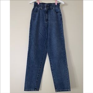 Denim paper bag pants (FOREVER 21)